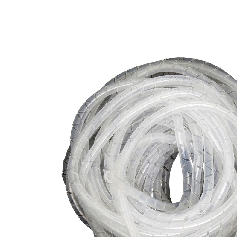 Organizador / Ordena Cable En Espiral blanco - 6mm - 10 Mts-1