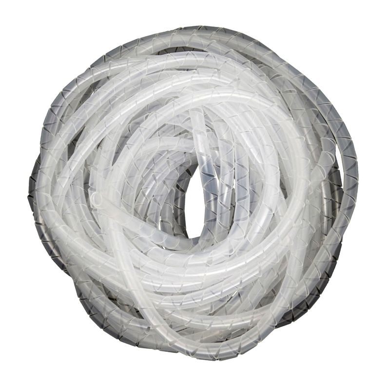 Organizador / Ordena Cable En Espiral blanco - 6mm - 10 Mts-0
