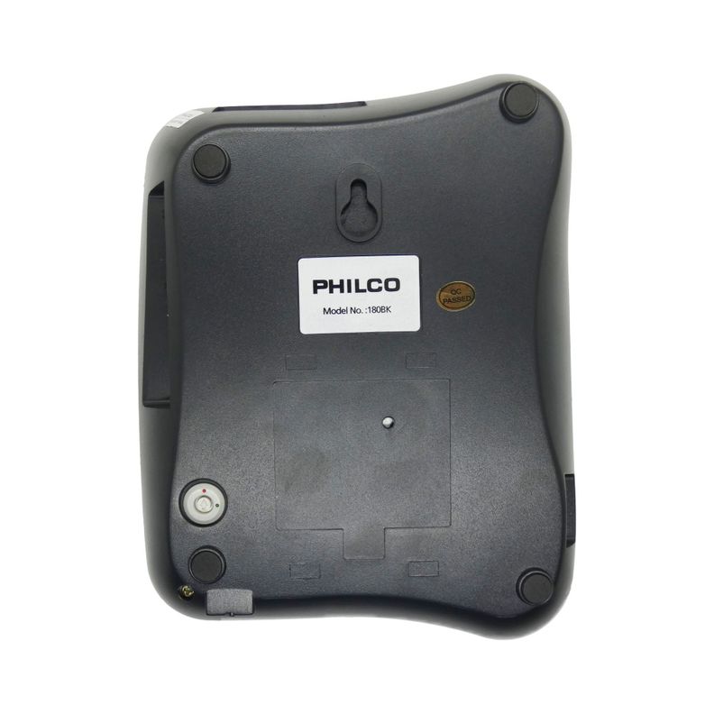 Teléfono Fijo De Sobremesa Con Número Grande Negro Philco-2