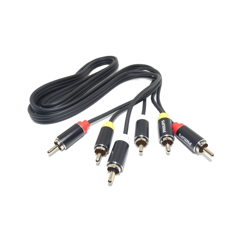 Cable Rca De Audio Y Video Stereo 1,2m Philips-0
