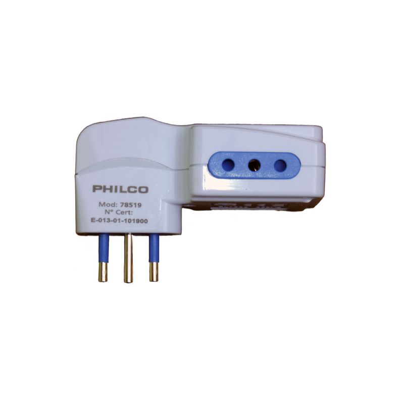 Enchufe Triple Con Switch 1500w Philco - Sello Sec-1