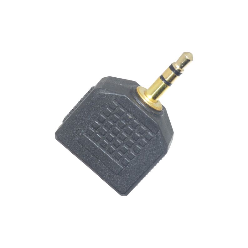 Adaptador De Audífonos Stereo 3,5mm 1x2 Macrotel-0