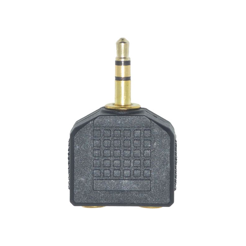 Adaptador De Audífonos Stereo 3,5mm 1x2 Macrotel-2