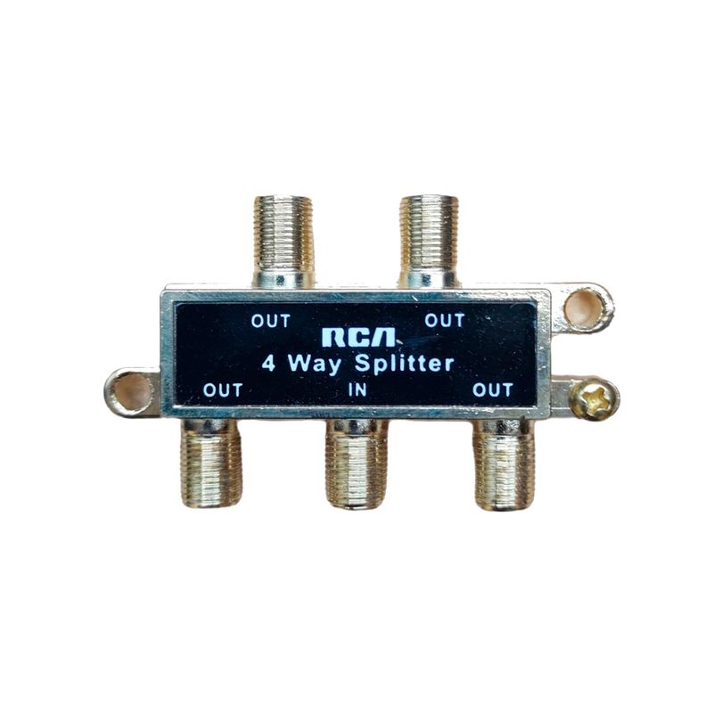 Splitter Coaxial rca 1x4 - Tv Cable-0