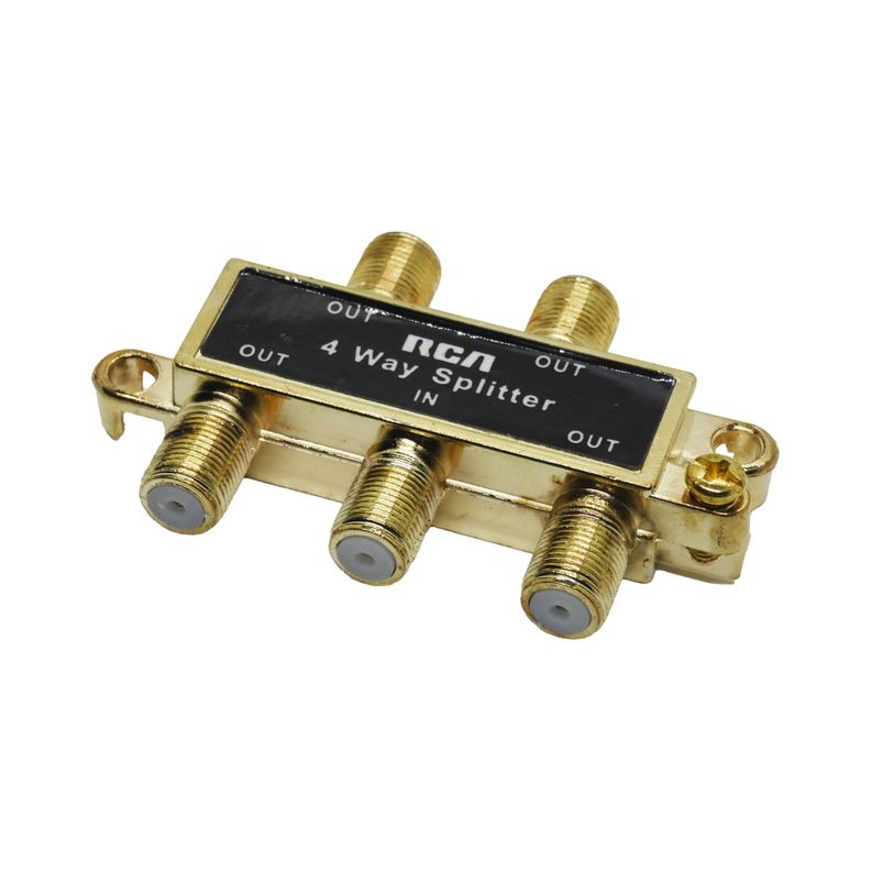 Splitter Coaxial rca 1x4 - Tv Cable-1