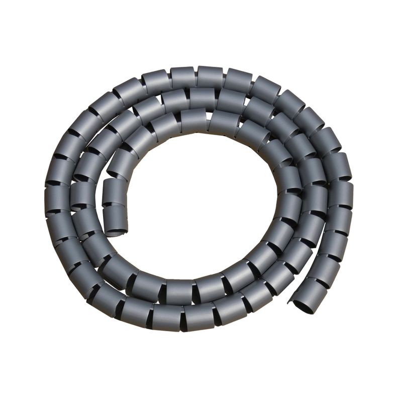 Organizador / Ordena Cable En Espiral gris - 20mm - 1,5 Mts-0
