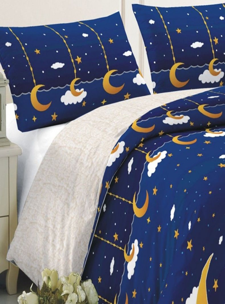 Plumón Infantil Sherpa 1,5 plazas Con Funda Para Almohada Modelo Dreams-0