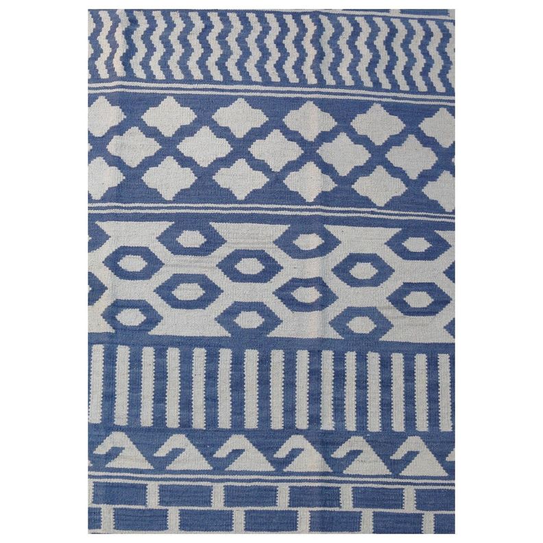 Alfombra Kilim Moderno 166 x 242 cm - Hecho a Mano-2