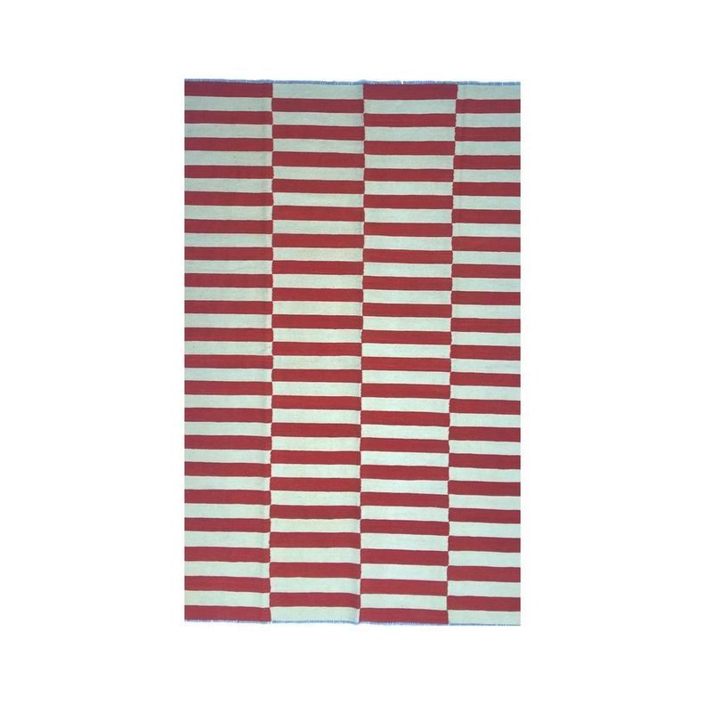 Alfombra Kilim Moderno 167 x 241 cm - Hecho a Mano-0