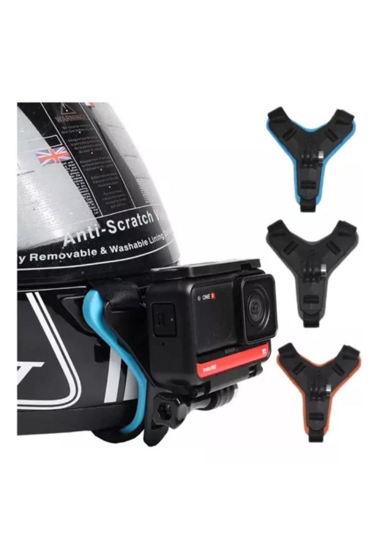 Montura De Casco Gopro Hero 10/9/8/7/6/5/4/3 Para Moto-0