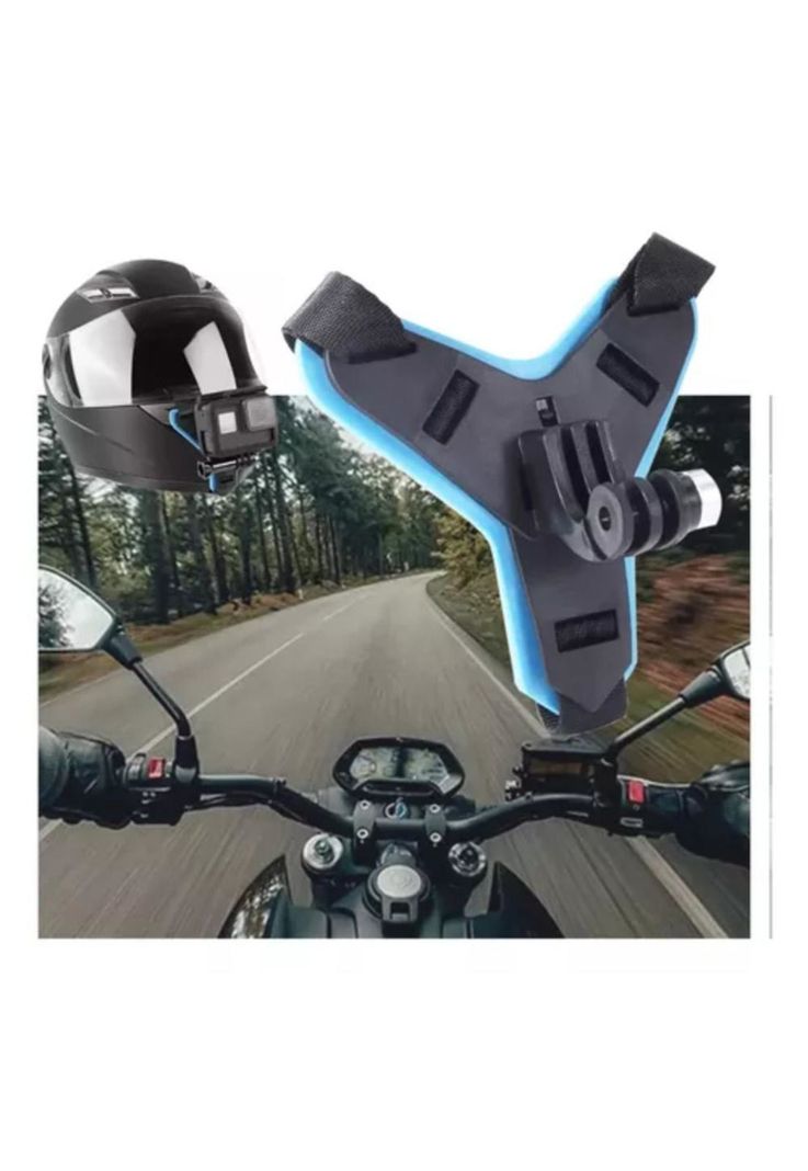 Montura De Casco Gopro Hero 10/9/8/7/6/5/4/3 Para Moto-2