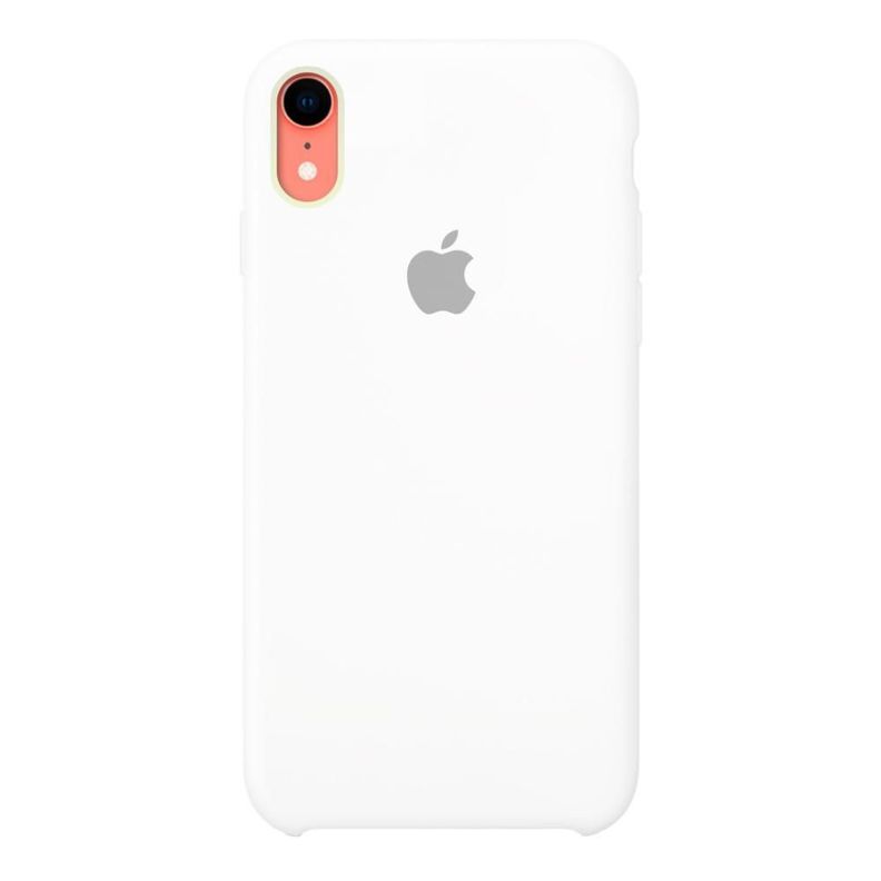 Carcasa Silicona iPhone XR Blanco -1