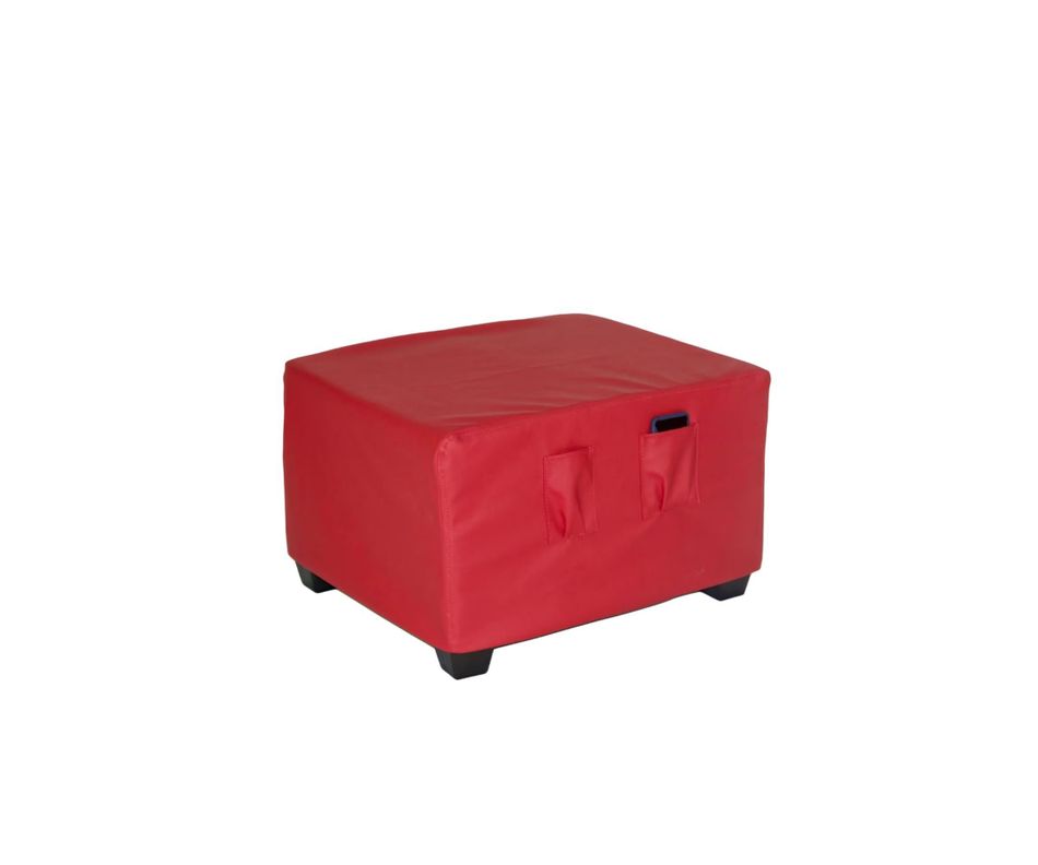 Puff Cama Sorrento Pu Rojo-0