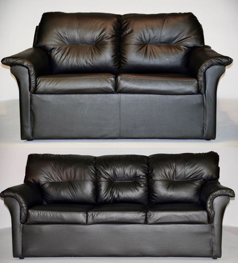 Juego Living Sorrento 3-2C Negro
