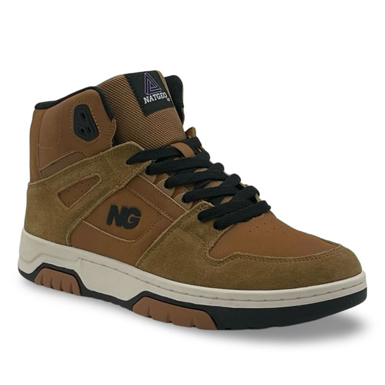 Zapatilla Urbana Caña Cuero Hombre Natgeo-1