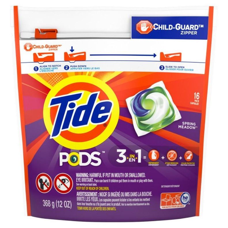 Tide Detergente De Ropa Concentrado Capsulas 3 En 1 16 Pods-0