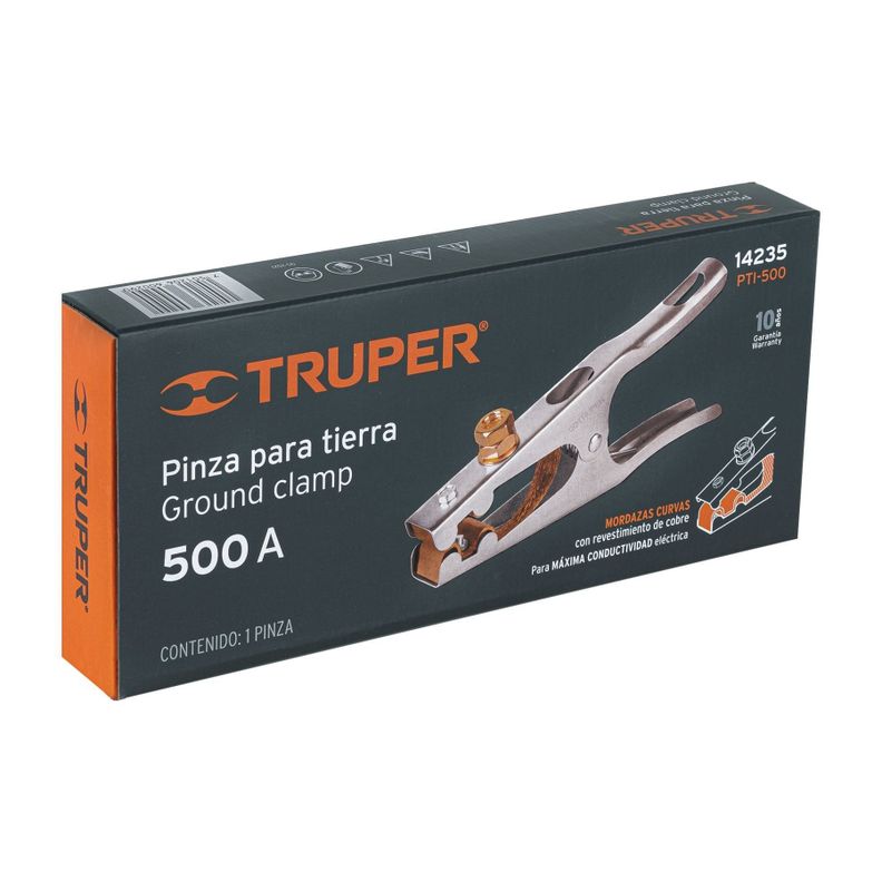 Pinza para tierra 500A Truper-2