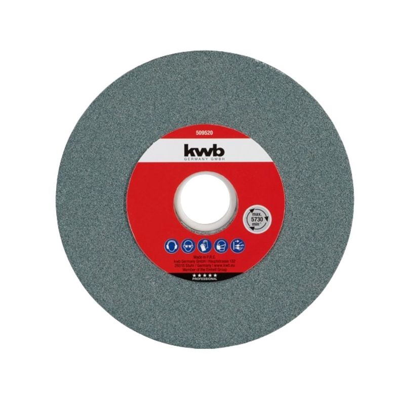 Piedra Abrasiva para Esmeril de Banco 200x25mm Grano 80 - KWB-0