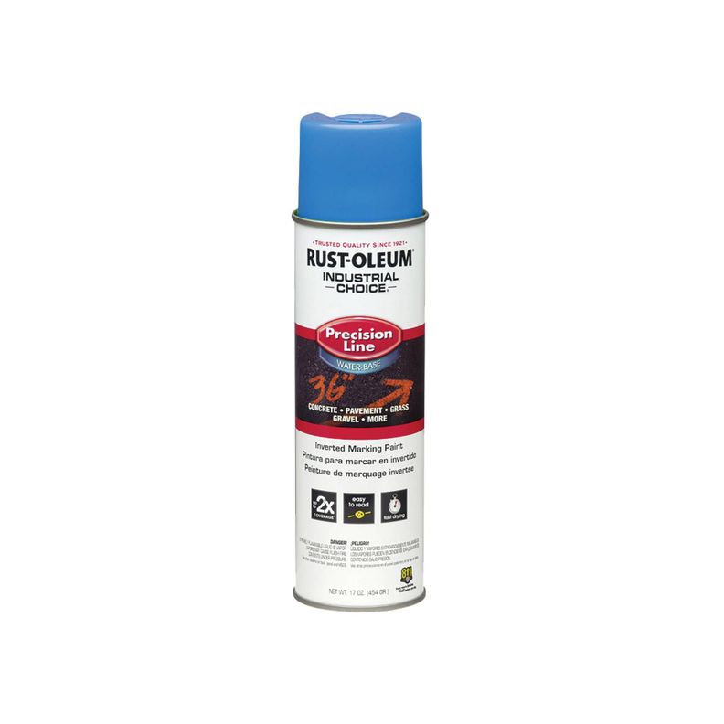 Pintura para demarcación invertida base agua 1800 482grs Fluorescente Azul - Rust Oleum-0