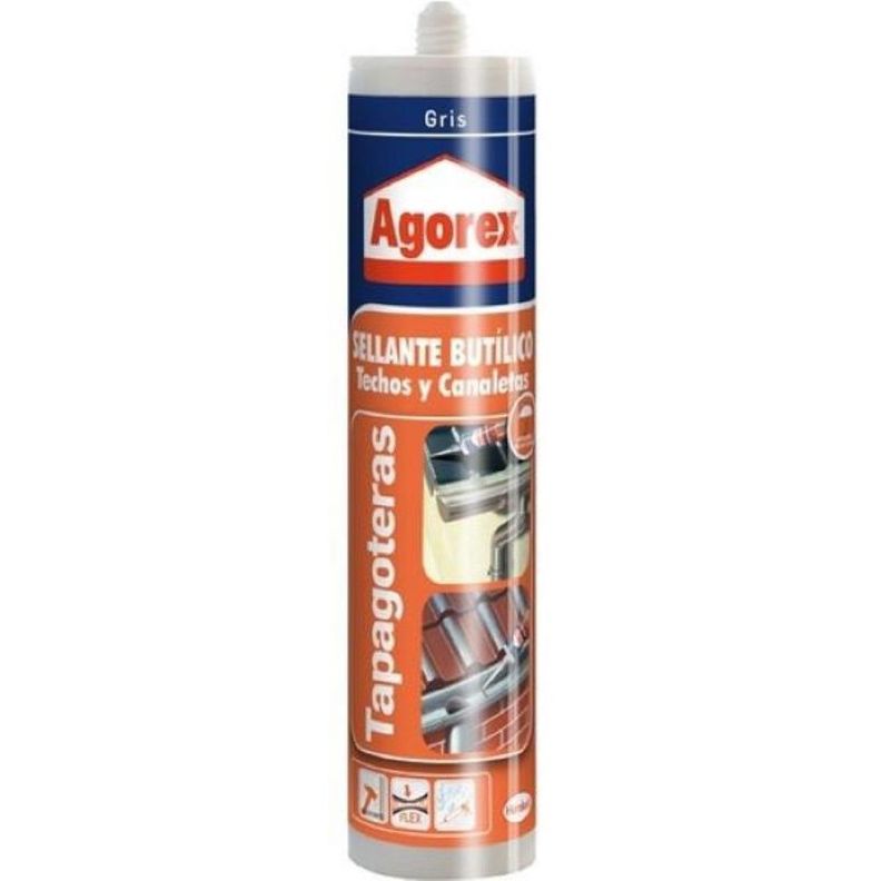 Agorex Tapagoteras Sellante Butílico 310ml Cartucho-0