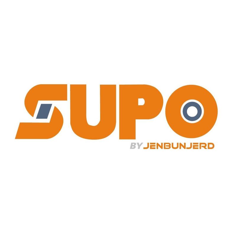 Z03 PU Rueda Giratoria Base Plana 100mm - Supo-1