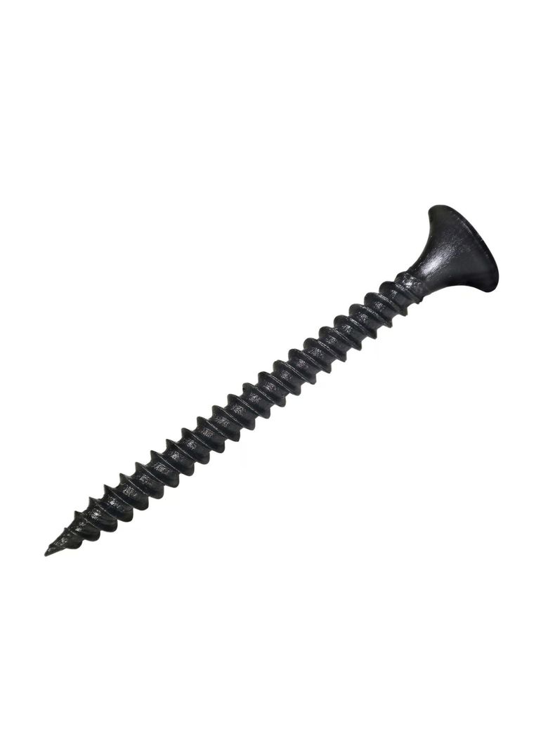 Tornillo Yeso Cartón Negro Hilo Fino #6 x 1.5/8" 100un - Fijaciones-0