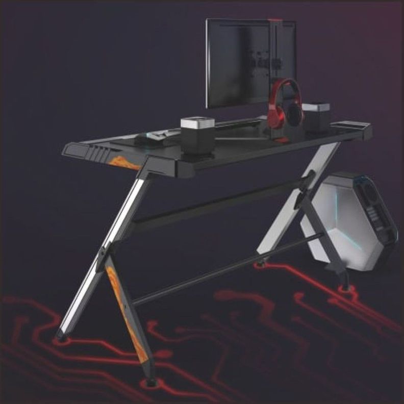 Escritorio Gamer Macrotel Deluxe RGB Aluminio LED Macrotel-3