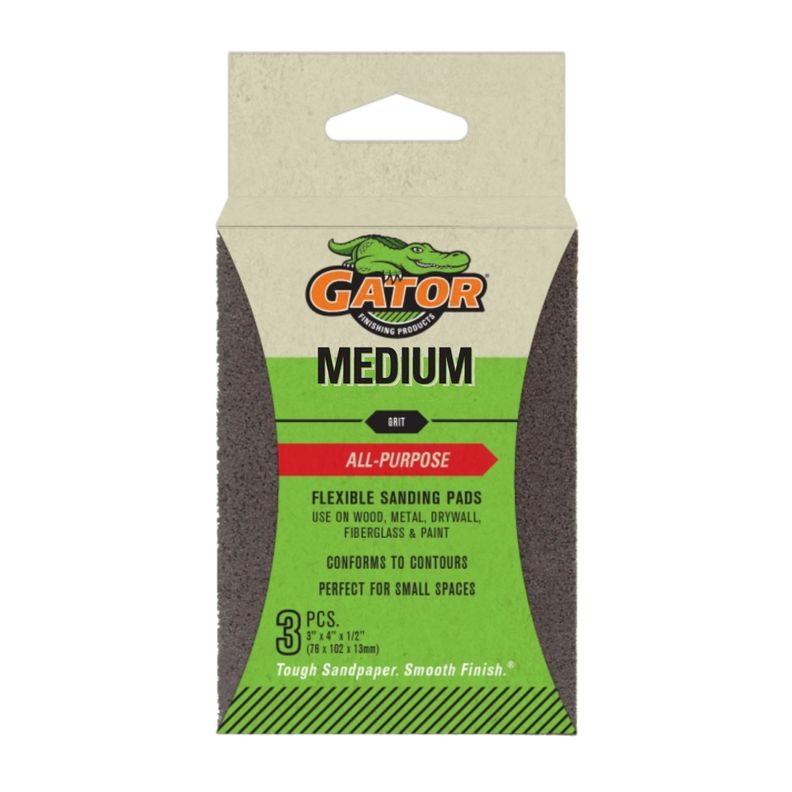 Esponja abrasiva flexible Grano Medio 3un - Gator-0
