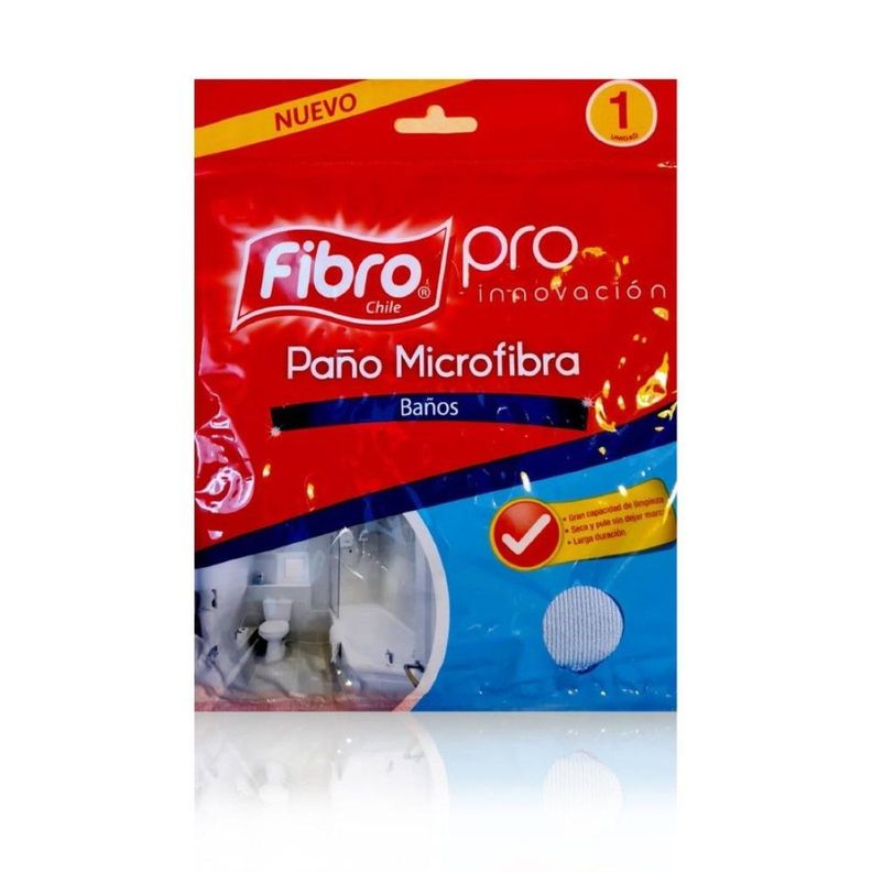Paño Microfibra Para Baños 30x32cms Fibro Pro-0