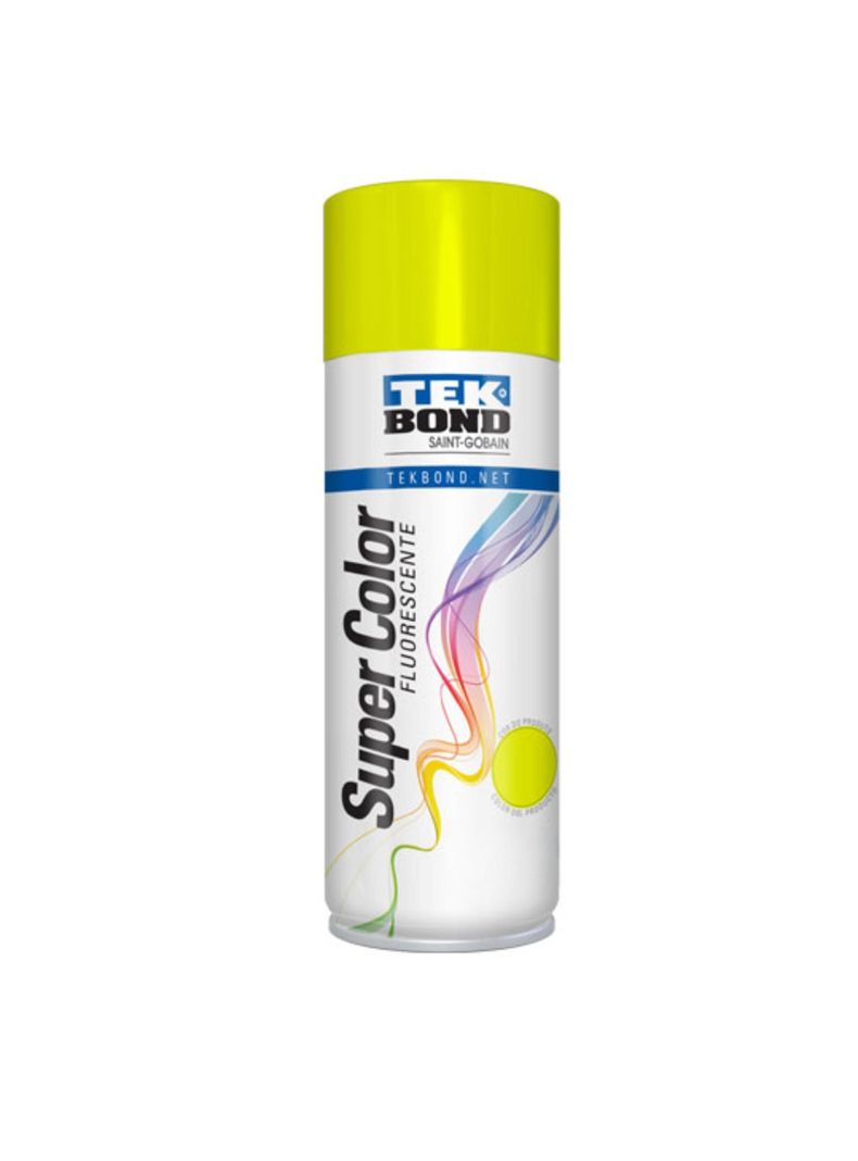 Pintura Spray 400ml Fluorescente Amarillo - TEKBond-0