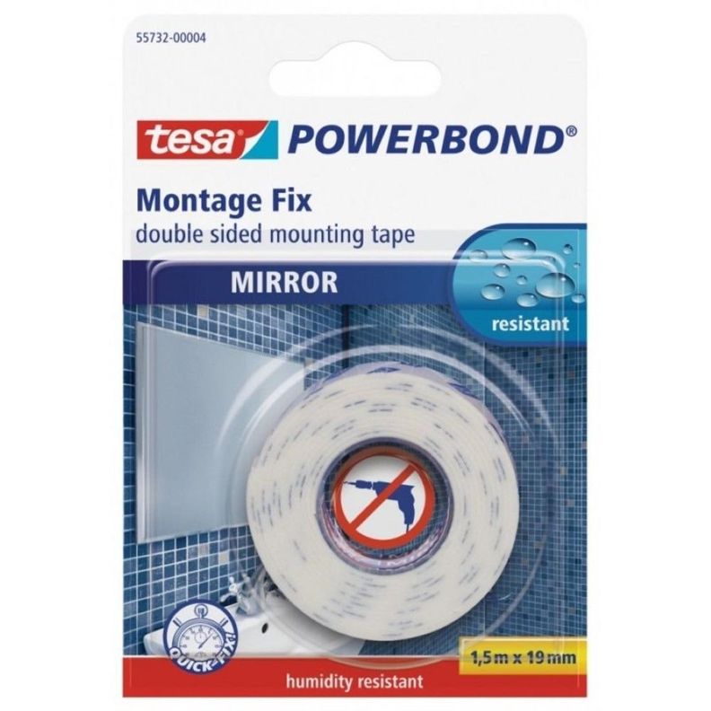 Cinta Doble Contacto Para Espejos 19mm X 1.5mts Tesa-0