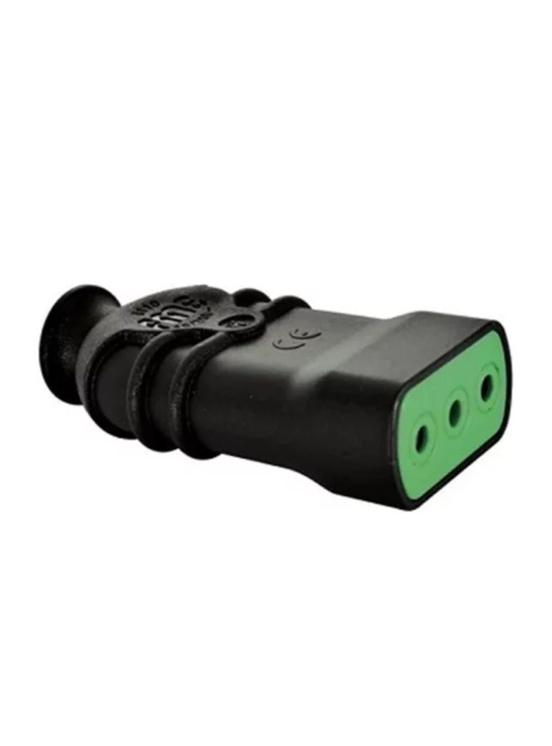 Enchufe Hembra 2P+T 10A Negro - Fanton-0