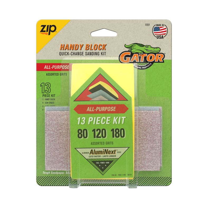 Kit de Lijado Rápido Multipropósito 12 hojas - Gator-0