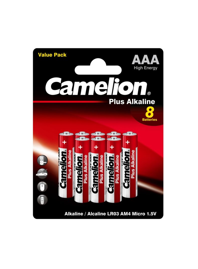 Pilas Alcalinas Plus AAA 8un - Camelion-0