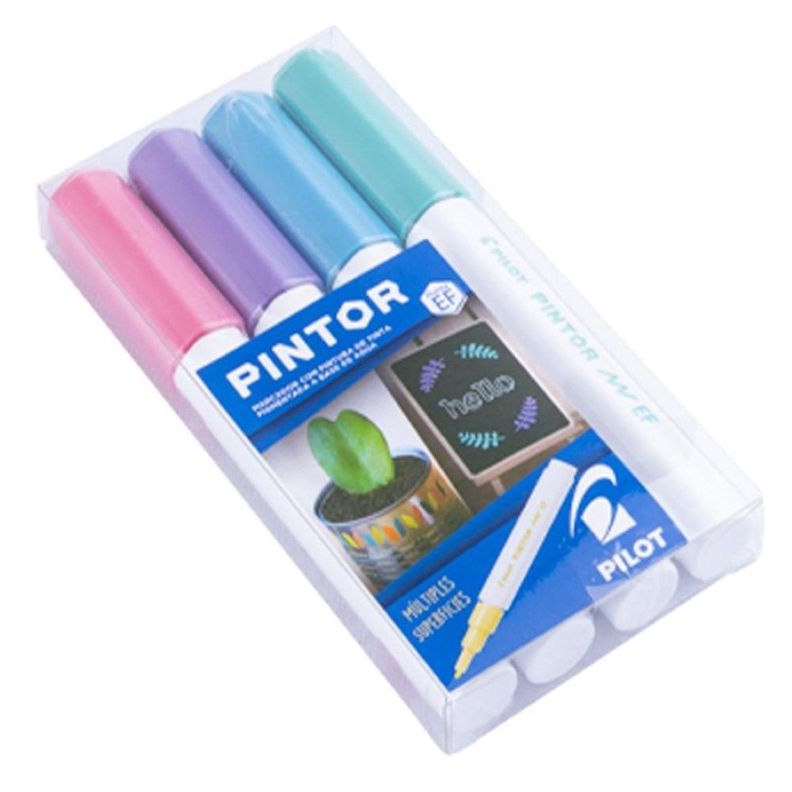 Set Marcador Pintor Extra Fino 4un Metalizados Pilot-0