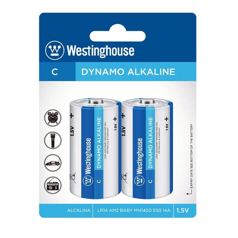 Pilas Alcalinas C 2un Westinghouse-0