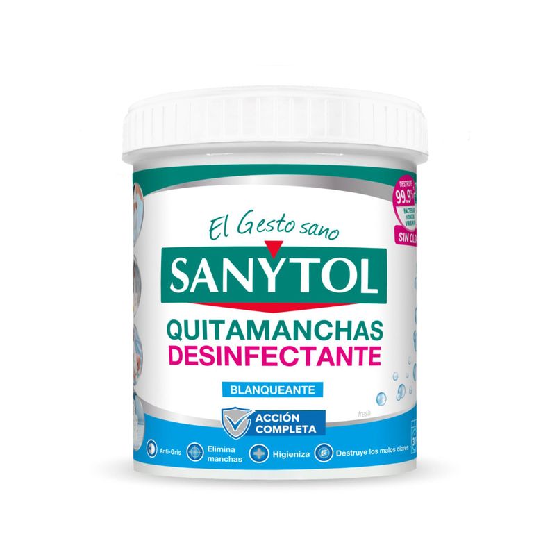 Quitamanchas Desinfectante y Blanqueante en polvo 450grs - Sanytol-0