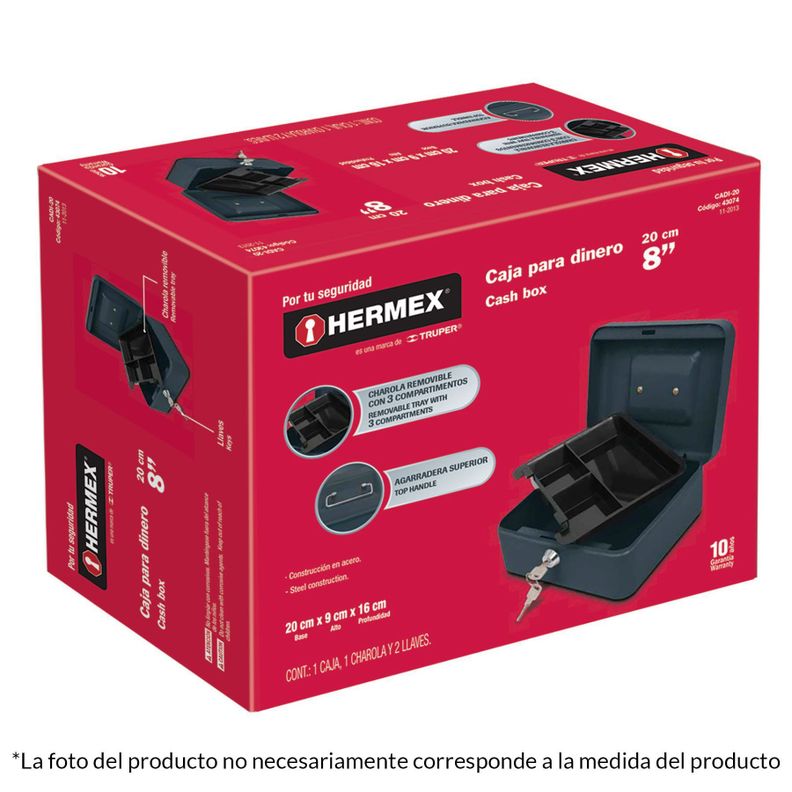 Hermex Caja De Seguridad 30x24x9cms-1