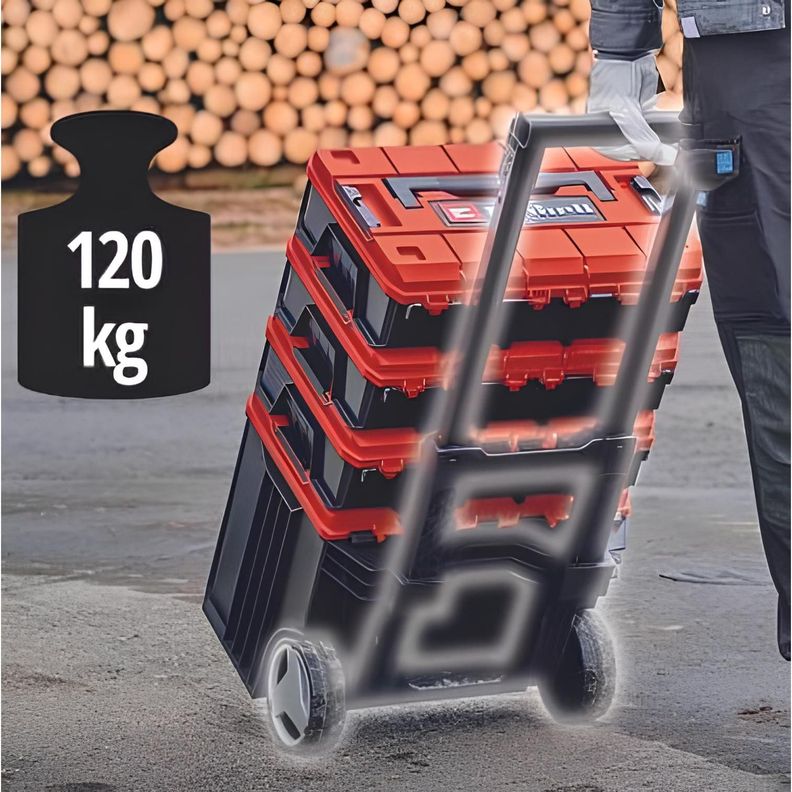 Caja de Herramientas con ruedas E-Case L + 2xS - Einhell-1