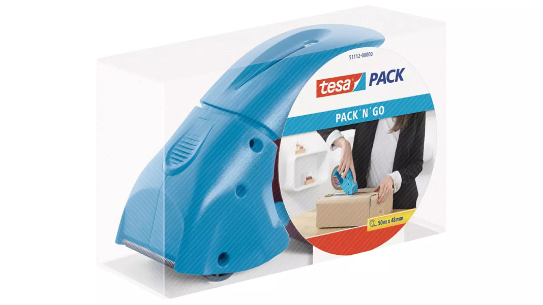 Dispensador Cintas de Embalaje Pack n Go Azul tesa-1