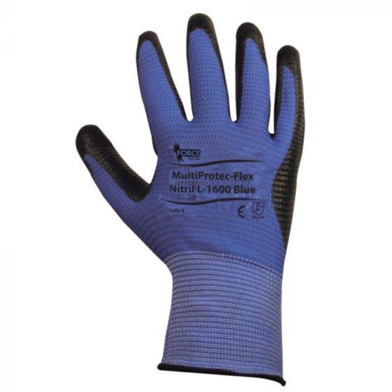 Guante Multiprotec Flex L1600 Talla 9(l) Azul Lioi-0