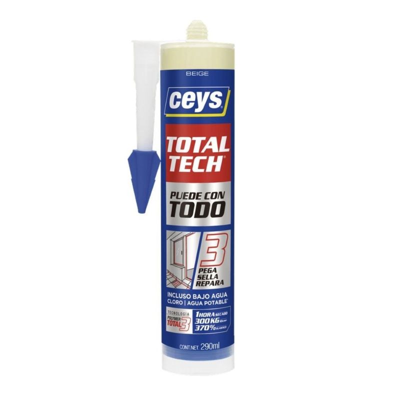 Adhesivo Sellante Totaltech Beige 290ml Ceys-0