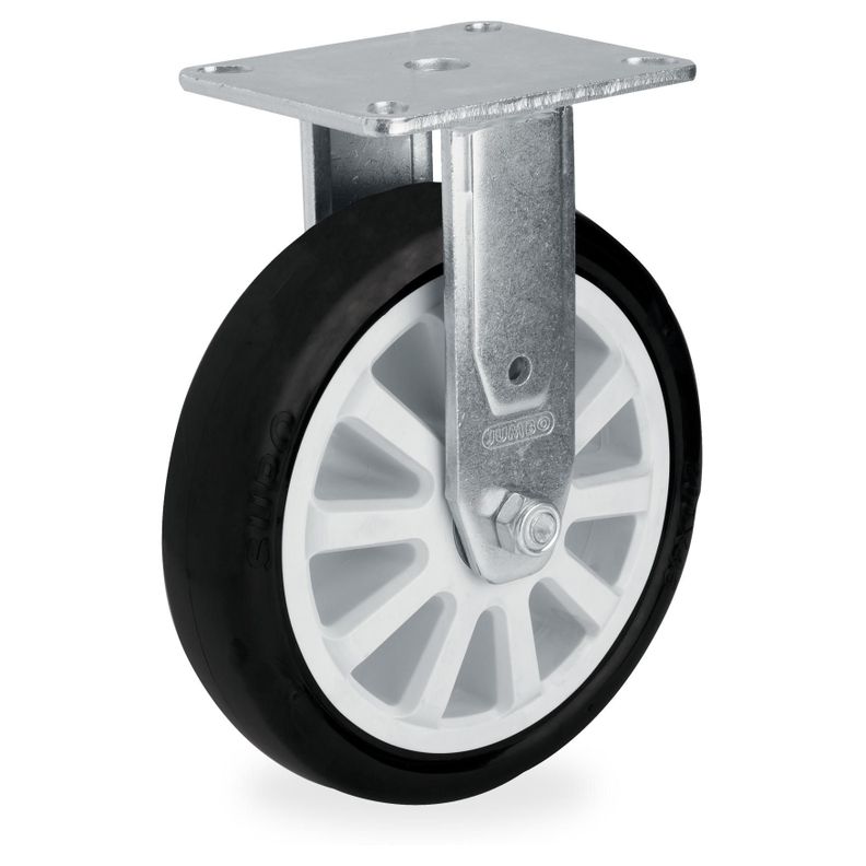 Z07 PU Rueda Fija Base Plana 200mm - Supo-0