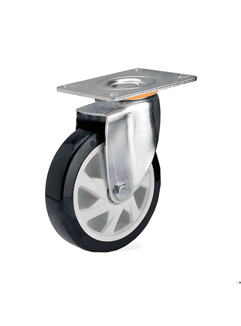 Z05 PU Rueda Giratoria Base Plana 150mm Supo-0
