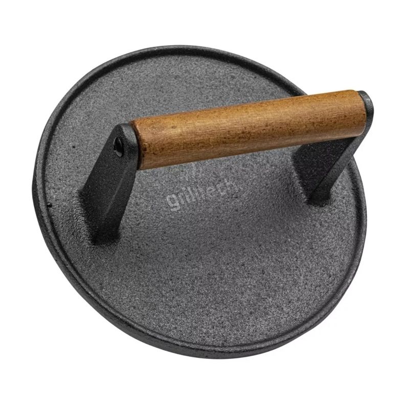 Prensa de Hamburguesas Fierro Fundido 17.5cms Grilltech-1