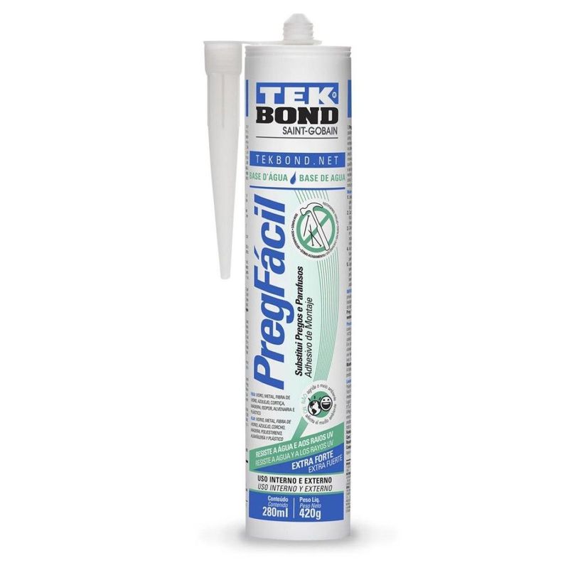 Adhesivo Sin Clavos Preg Facil Base Agua 420grs. Tekbond-0
