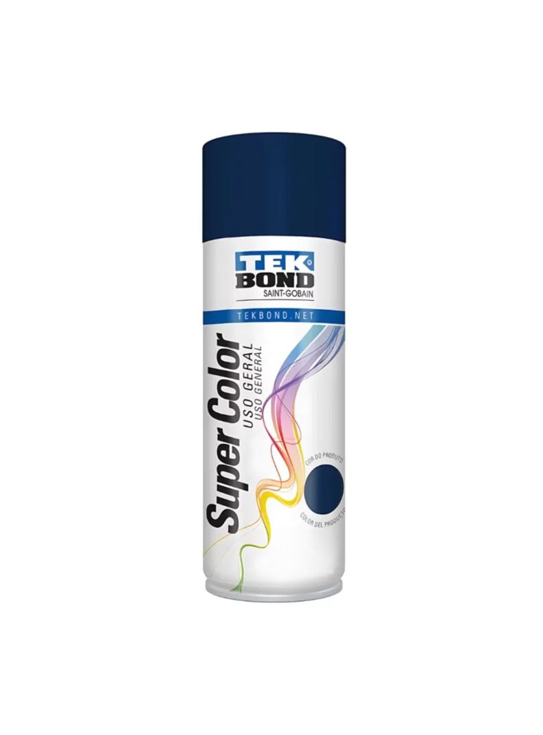Pintura Spray 400ml Uso General Azul Oscuro - TEKBond-0