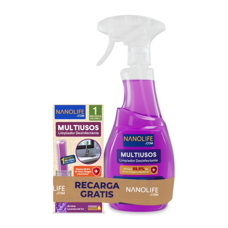 Limpiador multiusos Kit de inicio Lavanda 600ml + Recarga-0
