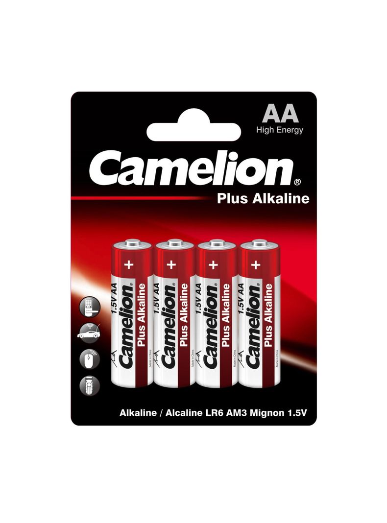 Pilas Alcalinas Plus AA 4un - Camelion-0