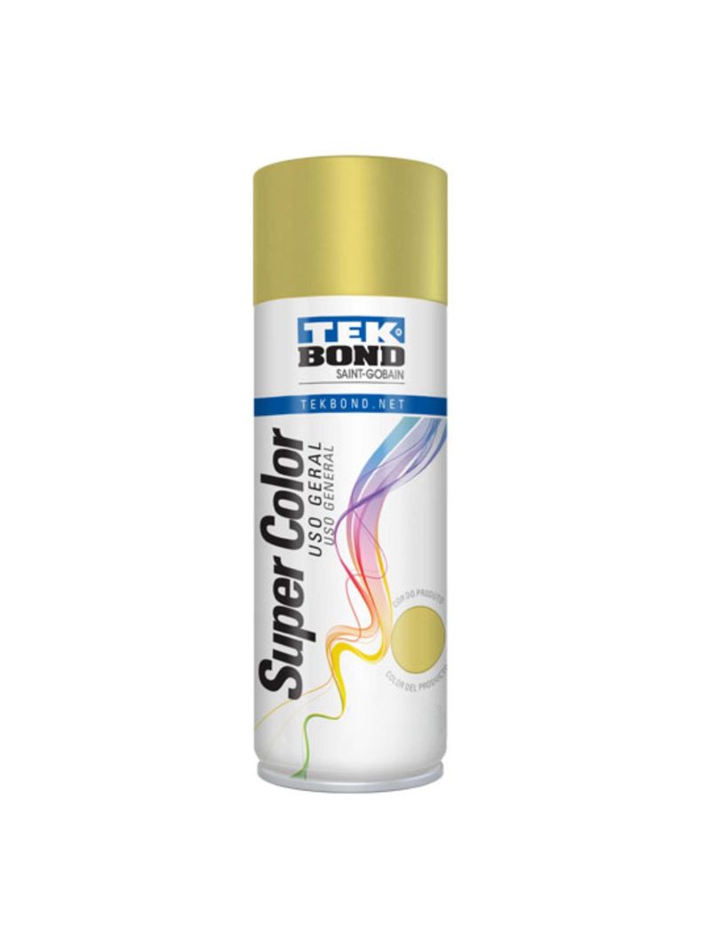 Pintura Spray 400ml Uso General Dorado - TEKBond-0